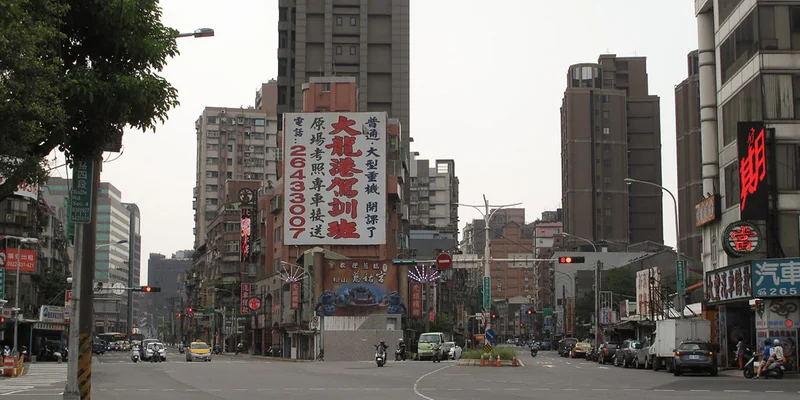 台北南港的街道